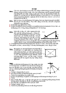 Bài tập ôn học sinh giỏi vật lý 10 cơ bản