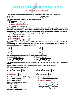 Bài tập trắc nghiệm vật lý 12 - Điện xoay chiều
