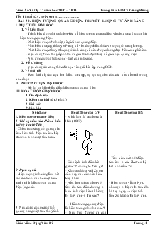 Giáo án Vật lý 12 - Chương 6 và 7