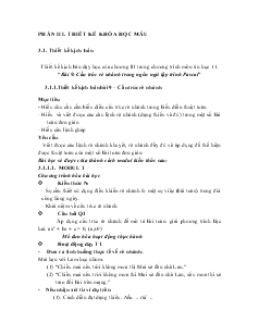Thiết kế kịch bản dạy học của chương III trong chương trình môn tin học 11: “Bài 9: Cấu trúc rẽ nhánh trong ngôn ngữ lập trình Pascal”
