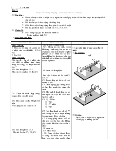 Bài soạn dạy Vật lý 6 tiết 24: Một số ứng dụng của sự nở vì nhiệt