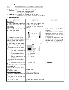 Bài soạn dạy Vật lý 6 tiết 4: Đo thể tích vật rắn không thấm nước