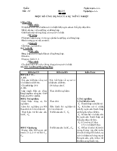 Bài soạn Vật lý 6 tiết 24: Một số ứng dụng của sự nở vì nhiệt