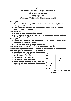 Đề kiểm tra chất lượng học kỳ II môn Vật lý 6 (2 đề + đáp án)