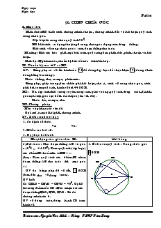 Giáo án Hình học 9 tiết 46 đến 55