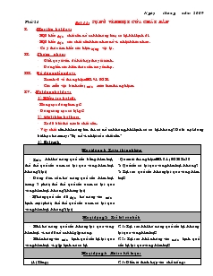 Giáo án Vật lý 6 học kì II