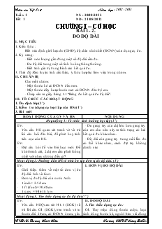 Giáo án Vật lý 6 - Trường THCS KôngBờLa