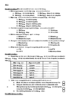 Tổng hợp các đề thi Vật lý lớp 6