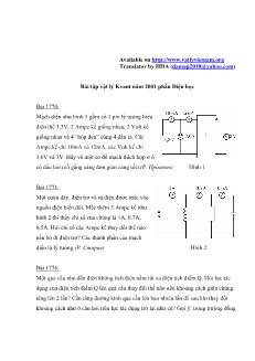 Bài tập vật lý Kvant năm 2001