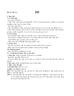 Bài giảng Bài 41, tiết 63. oxi