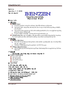 Bài giảng Tiết 49– Bài 39 benzen