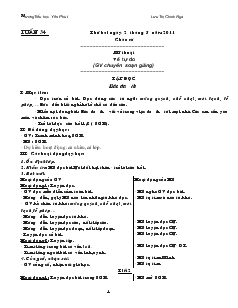 Giáo án lớp 1 tuần 34 - Trường Tiểu học Yên Phú I