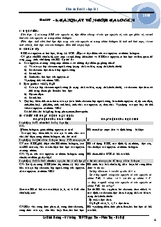 Bài giảng bài 29 - Bài khái quát về nhóm halogen