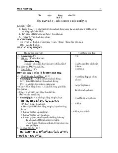 Giáo án Âm nhạc 2 tuần 27: Ôn tập hát: bài chim chích bông