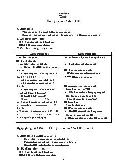 Giáo án cả năm Toán lớp 2