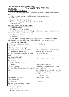 Giáo án Chính tả 2 tuần 11: Cây xoài của ông em