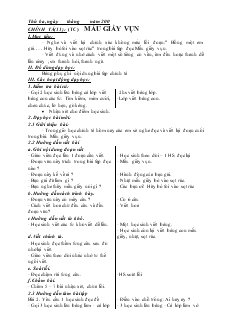 Giáo án Chính tả 2 tuần 6, 7, 8