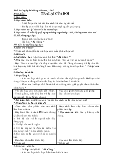 Giáo án Đạo đức 2 tuần 19: Trả lại của rơi