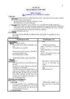 Giáo án dạy khối 2 tuần thứ 21