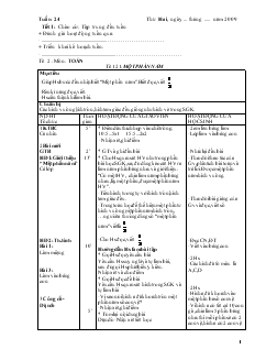 Giáo án dạy khối 2 tuần thứ 24