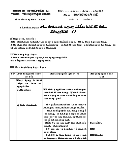 Giáo án Hoạt động tập thể 2 tuần 3 đến 8