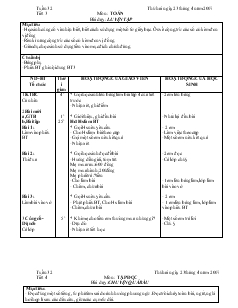 Giáo án học lớp 2 tuần 32