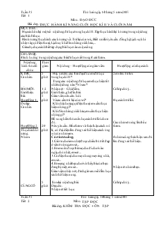 Giáo án học lớp 2 tuần 35