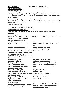 Giáo án Kể chuyện 2 tuần 13: Bông hoa niềm vui