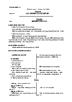 Giáo án khối 2 tuần 29