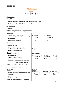 Giáo án khối 2 tuần thứ 24