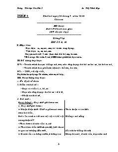Giáo án lớp 1 tuần 4 - Trường Tiểu học Yên Phú I