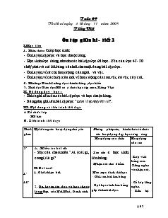 Giáo án lớp 2 buổi 2 tuần 9, 10