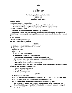 Giáo án lớp 2 dạy tuần 29