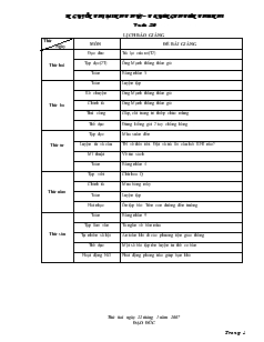 Giáo án lớp 2 tuần 20 - Trường TH Tân Thanh