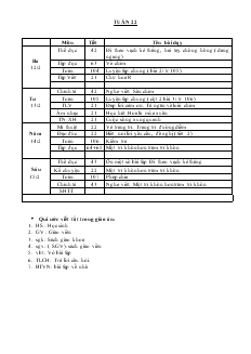 Giáo án lớp 2 tuần 22, 23