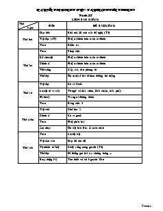 Giáo án lớp 2 tuần 22 - Trường TH Tân Thanh