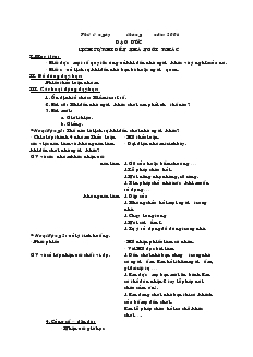 Giáo án lớp 2 tuần 26 và 27