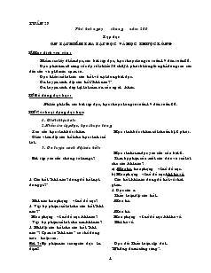 Giáo án lớp 2 tuần 27 và 28