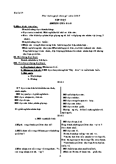 Giáo án lớp 2 tuần 29 đến 35