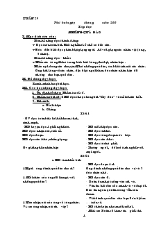 Giáo án lớp 2 tuần 29 và 30