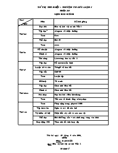 Giáo án lớp 2 tuần 30 - Trường TH Tân Thanh