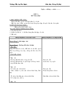 Giáo án Luyện từ và câu - Trường Tiểu học Tân Lập 1