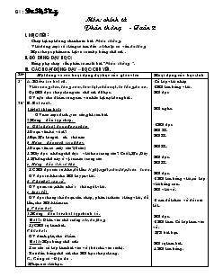 Giáo án Môn chính tả 2: Phần thưởng - Tuần 2