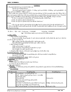 Giáo án Tập đọc 2 kì 1 - Trường tiểu học Thới Hưng 2