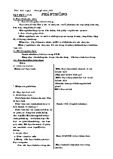 Giáo án Tập đọc 2 tuần 2, 3, 4