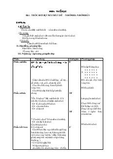 Giáo án Thể dục 2 tuần 19