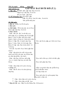 Giáo án Thủ công 2 tuần 6, 7, 8