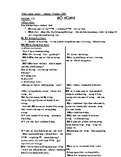 Giáo án Tự nhiên xã hội 2 tuần 2, 3, 4