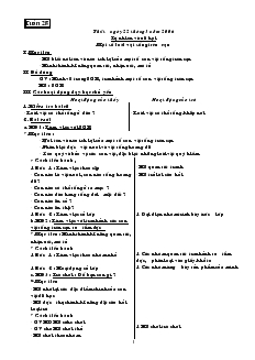 Giáo án Tự nhiên xã hội lớp 2 tuần 28 đến 35