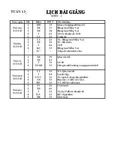 Bài soạn tuần 13 khối 2